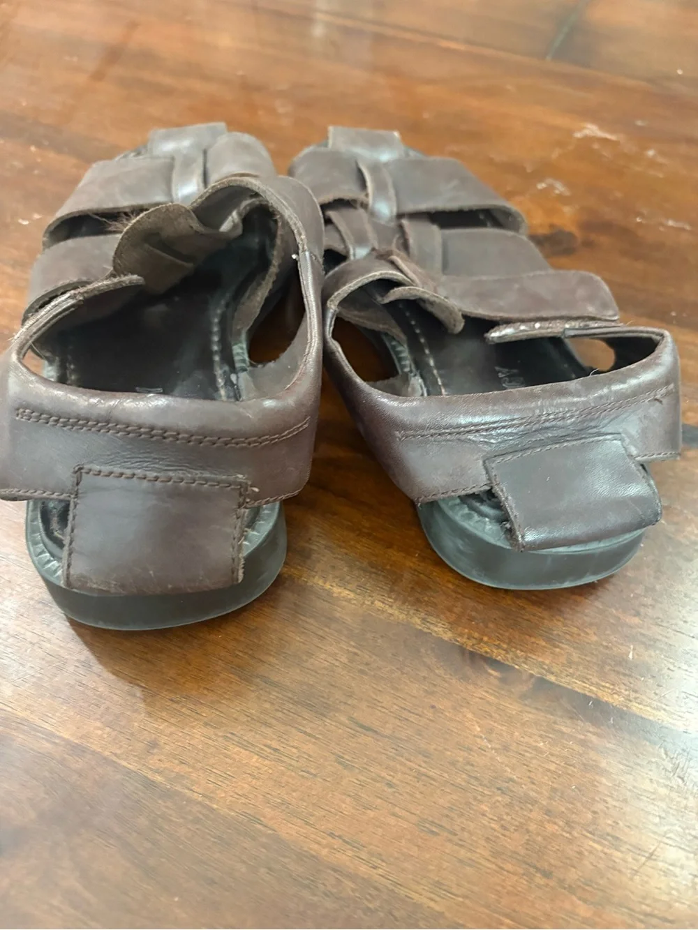Men's Brown Leather Fisherman Sandals